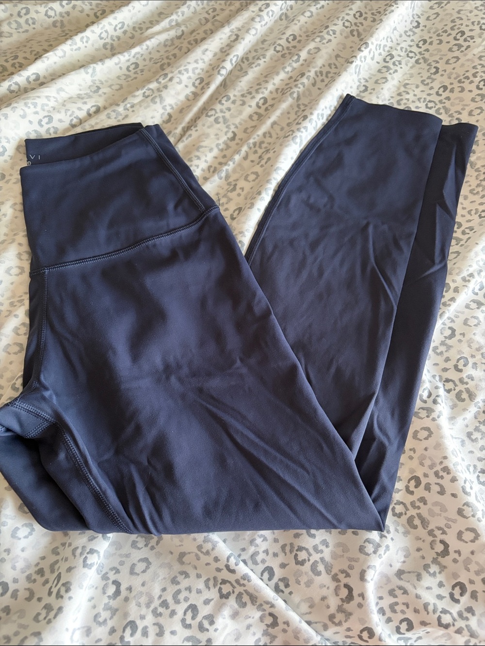 Tavi 7/8 High-Waist Navy Active Leggings - Medium